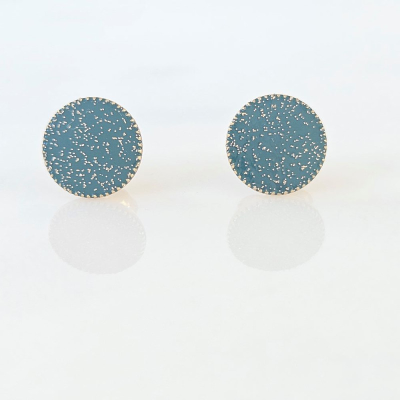 Boucles d'oreilles vertes Planète
