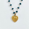 Collier Perolina Coeur Pétrole