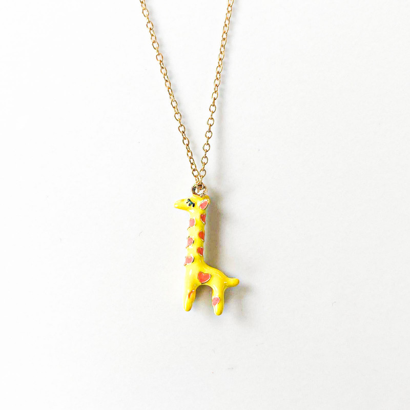 Chaîne pendentif girafe