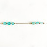 Bracelet cubes turquoise amazonite