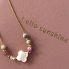 Collier trèfle serpentine