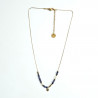 Collier Maharani bleu