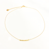 Necklace Gold Cube