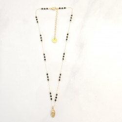 Collier mini Guagalupe noir