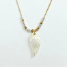 Collier Totem blanc Aile