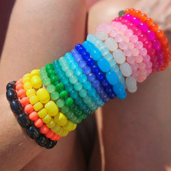 Elastic bracelet mother of pearl