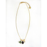 Necklace Rainbow Mary Médailles précieuses Noir