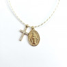 Rainbow Mary Yellow Lucky Charm Necklace