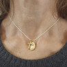 Rainbow Mary Yellow Lucky Charm Necklace