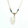 Blue Totem Shark Tooth Necklace
