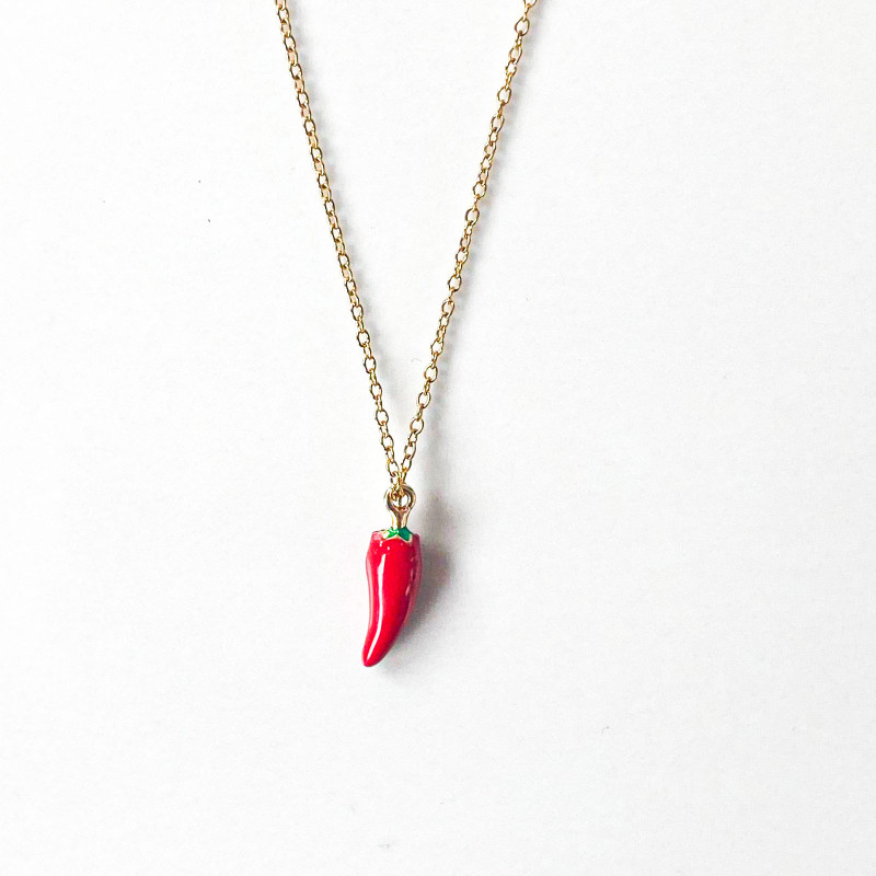 Chaîne pendentif piment