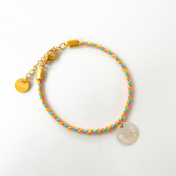 Bracelet Cordon Fluo BONHEUR