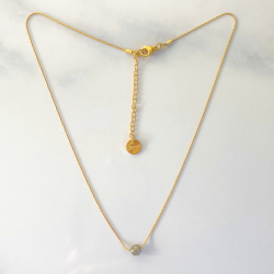 Mini Moon necklace Grey