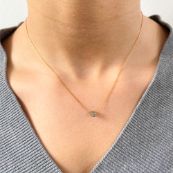 Mini Moon necklace Grey