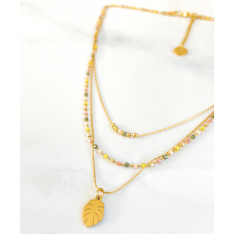 Miyuki Triple Sand Necklace