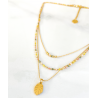 Miyuki Triple Sand Necklace