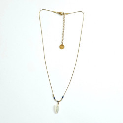 Blue Totem Shark Tooth Necklace