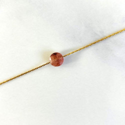 Collier Mini Moon Grenat