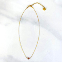 Collier Mini Moon Grenat