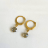 Boucles d'oreilles Mini Moon gris
