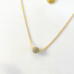 Collier Mini Moon gris