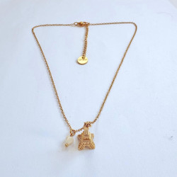 Collier médaille Tour Eiffel
