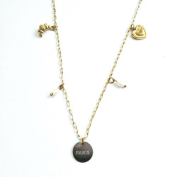 Collier multi charms Paris