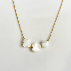 Trio necklace white