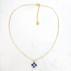 Collier Trèfle Précieux lapis