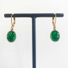 Boucles d'oreilles Trèfle Vert
