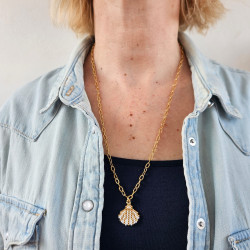 Sea Party Shell Long Necklace
