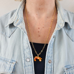 Sea Party Shrimp Long Necklace