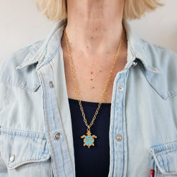 Sea Party Turtle Long Necklace