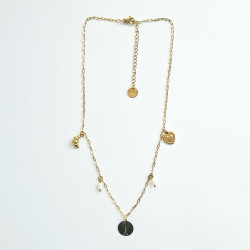 Collier multi charms Paris