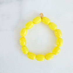 Elastic bracelet mother of pearl