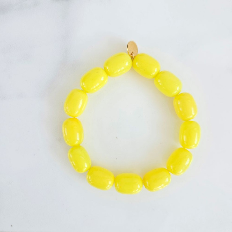 Elastic bracelet mother of pearl