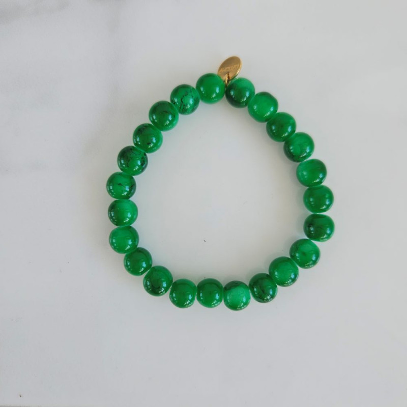 Bracelet Jeallybeans élastiqué vert