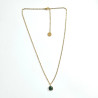 Collier square Onyx vert
