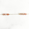Bracelet cubes rose pierre de soleil