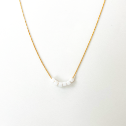 Necklace Simply Square Black