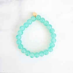 Bracelet élastiqué Jellybeans bleu pour adulte