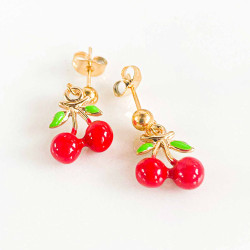 Boucles d'oreilles Jackpot Cerise