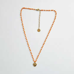 Perolina Simple Orange Necklace
