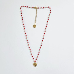 Perolina Simple Red Necklace