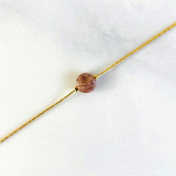 Bracelet Mini Moon Grenat