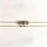 Double moon bracelet Grey Mini moon