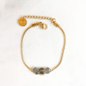 Double moon bracelet Grey Mini moon