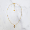 Collier médaillon croix Spirit