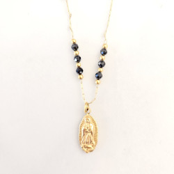 Collier mini Guagalupe noir