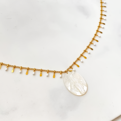 Collier Black-Mary Vierge Blanche
